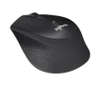 Logitech M330 Silent Plus brezžična miška, črna