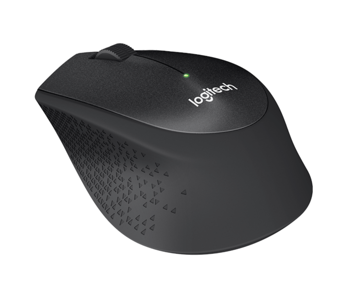 Logitech M330 Silent Plus brezžična miška, črna