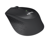 Logitech M330 Silent Plus brezžična miška, črna