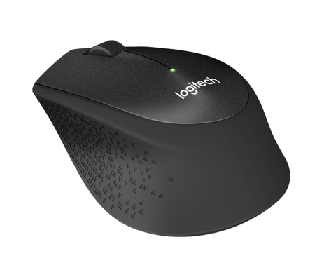 Logitech M330 Silent Plus brezžična miška, črna