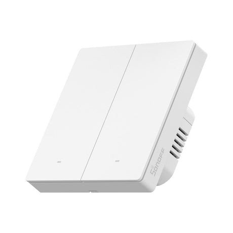 SONOFF pametno stensko stikalo Wi-Fi M5-2C-86, dvojno, bel