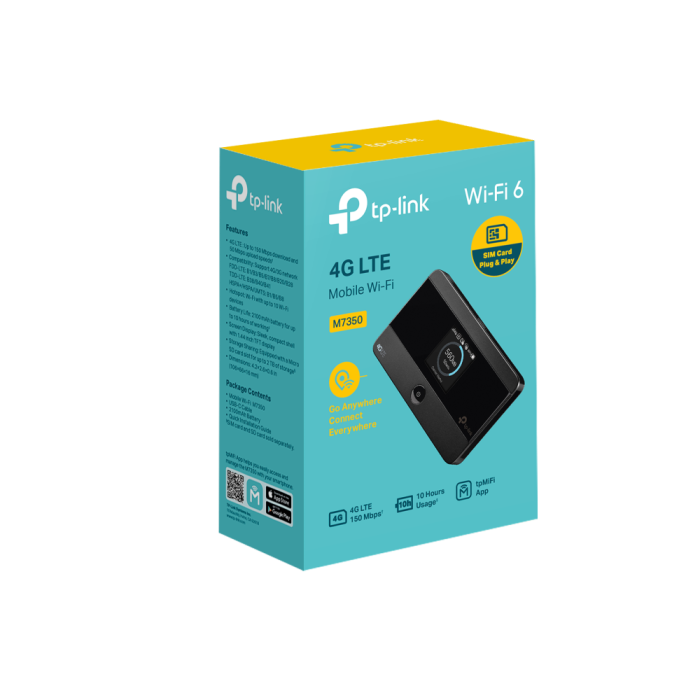 TP-LINK M7350 4G LTE 150Mpbs mobilni Wi-Fi modem/usmerjevalnik