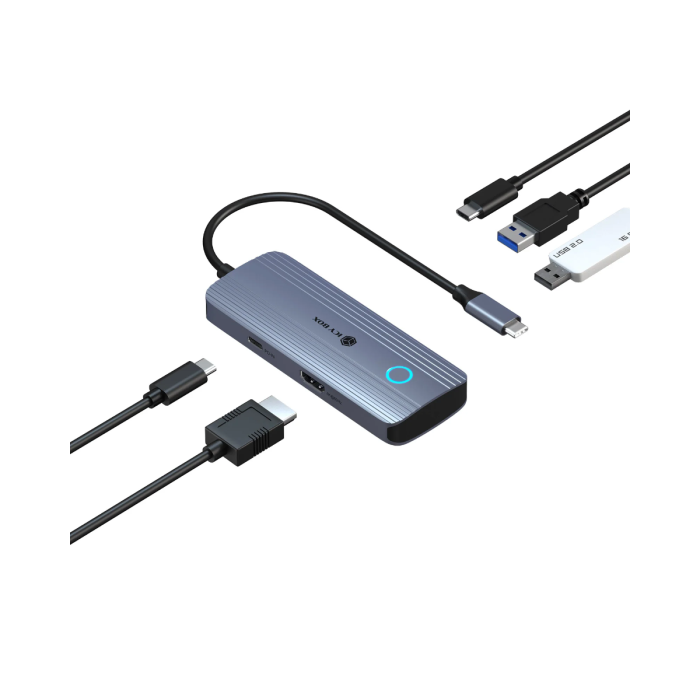 IcyBox IB-DK4081-SO Travel Docking USB-C priklopna postaja