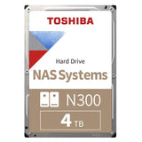 Toshiba 4TB N300 NAS 3,5" SATA 6Gb/s 7200rpm 512MB HDD disk