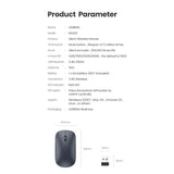 Ugreen brezžična tiha, tanka in lahka miška 2.4GHz, 400DPI svetlo siva - box