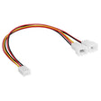Adapter s kablom Akyga AK-CA-52 3-polni (f) / 2x 3-polni (m) 2x 15 cm