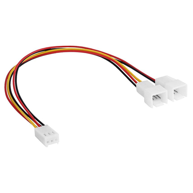 Adapter s kablom Akyga AK-CA-52 3-polni (f) / 2x 3-polni (m) 2x 15 cm