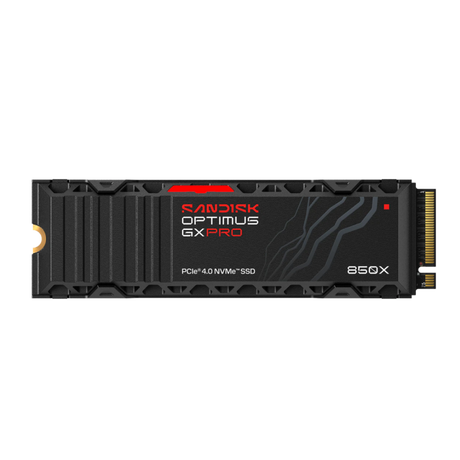 SANDISK 1TB Optimus GX PRO 850X M.2 2280-S3-M PCIe 4.0 NVMe 1.4 SSD disk s hladilnikom