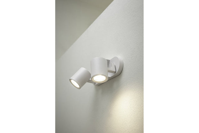 GTV Stropna svetilka BLINK II, maks. 250V, 50/60 Hz, GU10, maks. 20W*2, IP20, dvojna, bela