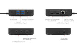 Icybox IB-DK4090-C USB Type-C 12v1 priklopna postaja za prenosnike z 85W PD