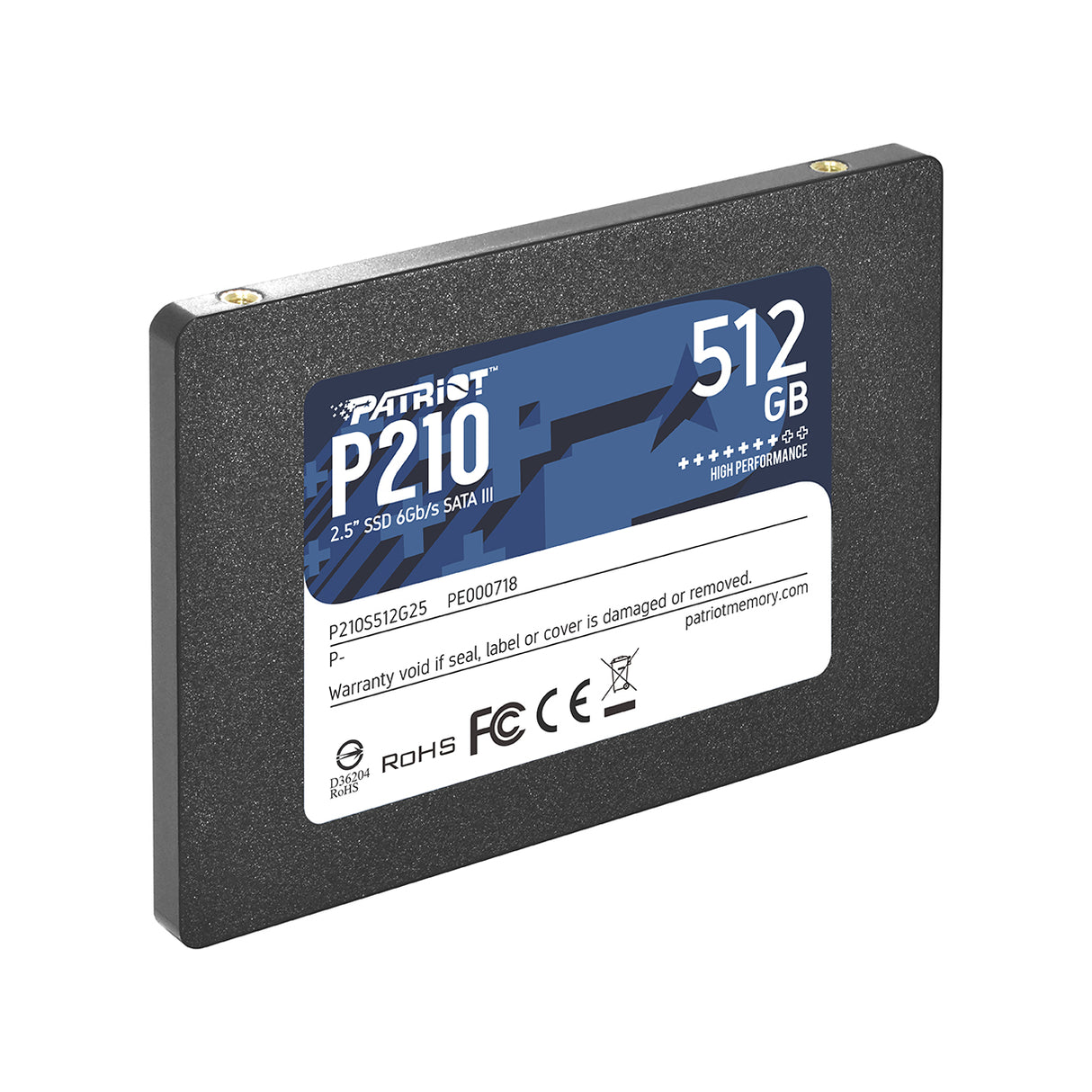 Patriot P210 512GB SSD SATA 3 2.5"