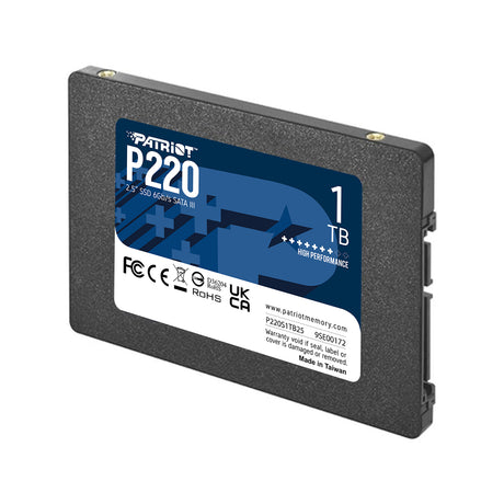 Patriot P220 1TB SSD SATA 3 2.5"