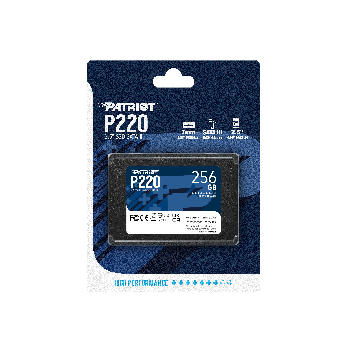 Patriot P220 256GB SSD SATA 3 2.5"