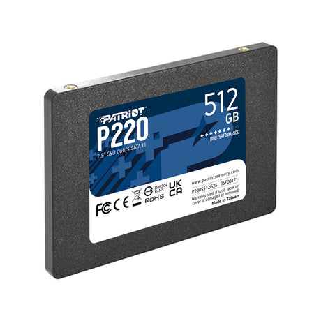 Patriot P220 512GB SSD SATA 3 2.5"