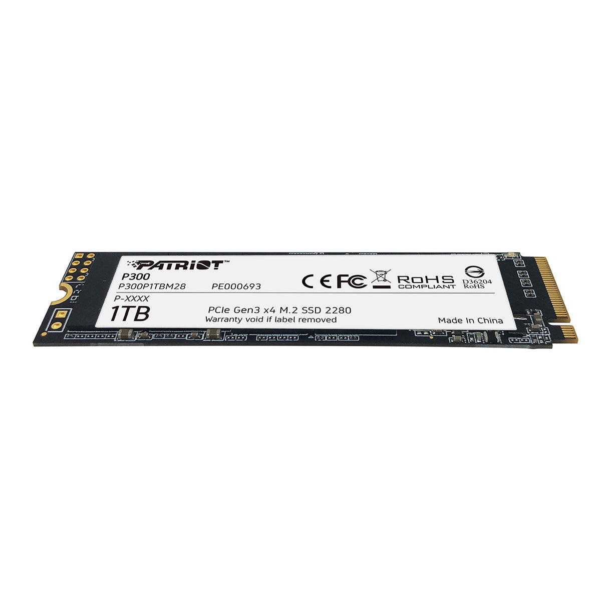 Patriot P300 1TB M.2 NVMe SSD PCIe Gen 3 x4