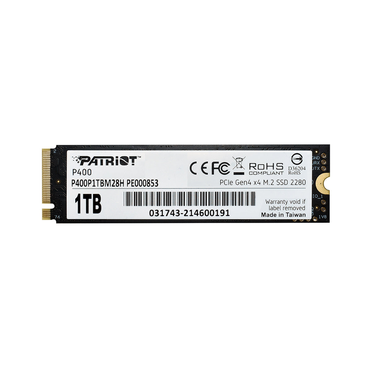 Patriot P400 1TB M.2 NVMe SSD PCIe Gen 4 x4