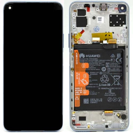 HUAWEI P40 LITE 5G LCD+TOUCH+FRAME SILVER ORIGINAL