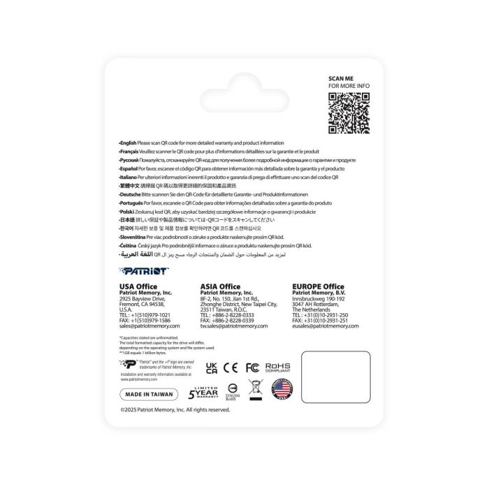 Patriot P410 1TB M.2 NVMe SSD PCIe Gen 4 x4