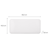 MILL panelni konvekcijski radiator Wi-Fi 1000W bel jeklo PA1000WIFI4