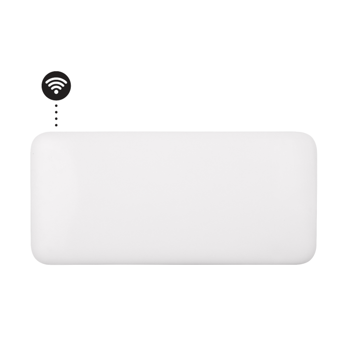 MILL panelni konvekcijski radiator Wi-Fi 1000W bel jeklo PA1000WIFI4