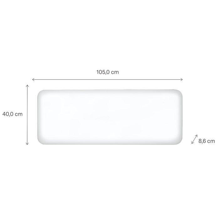 MILL panelni konvekcijski radiator 1300W bel jeklo PA1300WIFI4