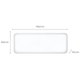 MILL panelni konvekcijski radiator Wi-Fi 2000W bel jeklo PA2000WIFI4