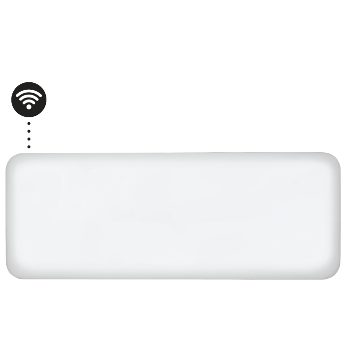 MILL panelni konvekcijski radiator Wi-Fi 2000W bel jeklo PA2000WIFI4