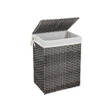 SONGMICS Košara za perilo Ratan 90L siva, LCB51WG