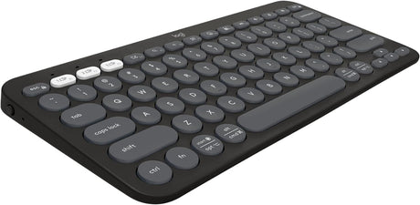 Logitech Tipkovnica Pebble Keys 2 K380s Multi-Device, grafitna, SLO g