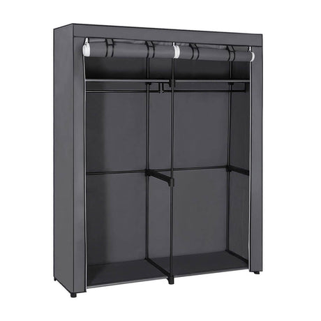 SONGMICS platnena garderobna omara, siva, RYG02GY