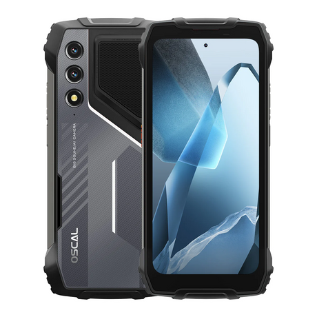 OSCAL PILOT 1 pametni robustni telefon 6GB + 256GB, črn