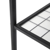 SONGMICS Stojalo za oblačila 92.5 x 33.5 x 153 cm črno, HSR23BK