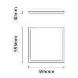 ASALITE LED BackLit panel 60x60cm 4000K 36W 5400lm