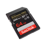 SANDISK EXTREME PRO 64GB SD, 200MB/s