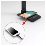 ASALITE namizna LED svetilka z zatemnitvijo 7W 450lm CCT brezžična USB, črna