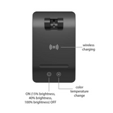 ASALITE namizna LED svetilka z zatemnitvijo 7W 450lm CCT brezžična USB, črna