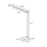 ASALITE namizna LED svetilka z zatemnitvijo 7W 450lm CCT brezžična USB, črna