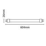 ASALITE LED cev 9W, 60cm, 4000K, 1260lm