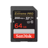 SANDISK EXTREME PRO 64GB SD, 200MB/s