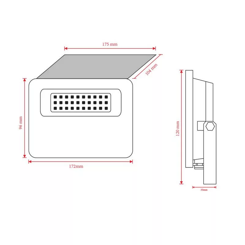 ASALITE LED solarni reflektor 20W 4000K, 1800Lm