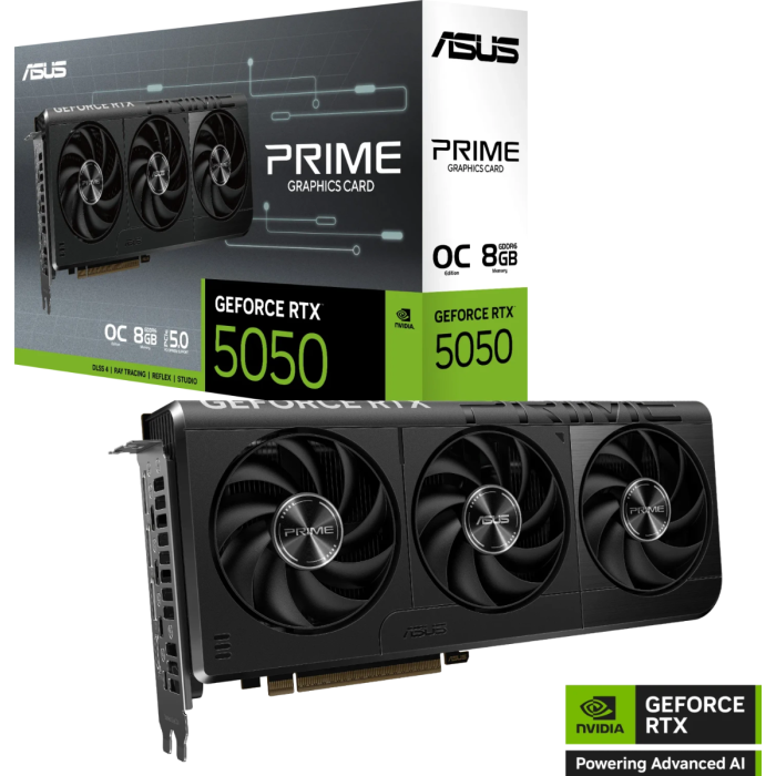 Grafična kartica ASUS Prime GeForce RTX 5050 OC, 8GB GDDR6, PCI-E 5.0