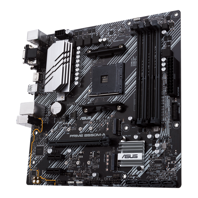 ASUS PRIME B550M-A, DDR4, SATA3, USB3.2Gen2, HDMI, AM4 mATX