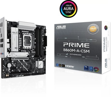 ASUS PRIME B860M-A-CSM, DDR5, SATA3, USB4, DP, 2.5GbE, LGA1851 mATX