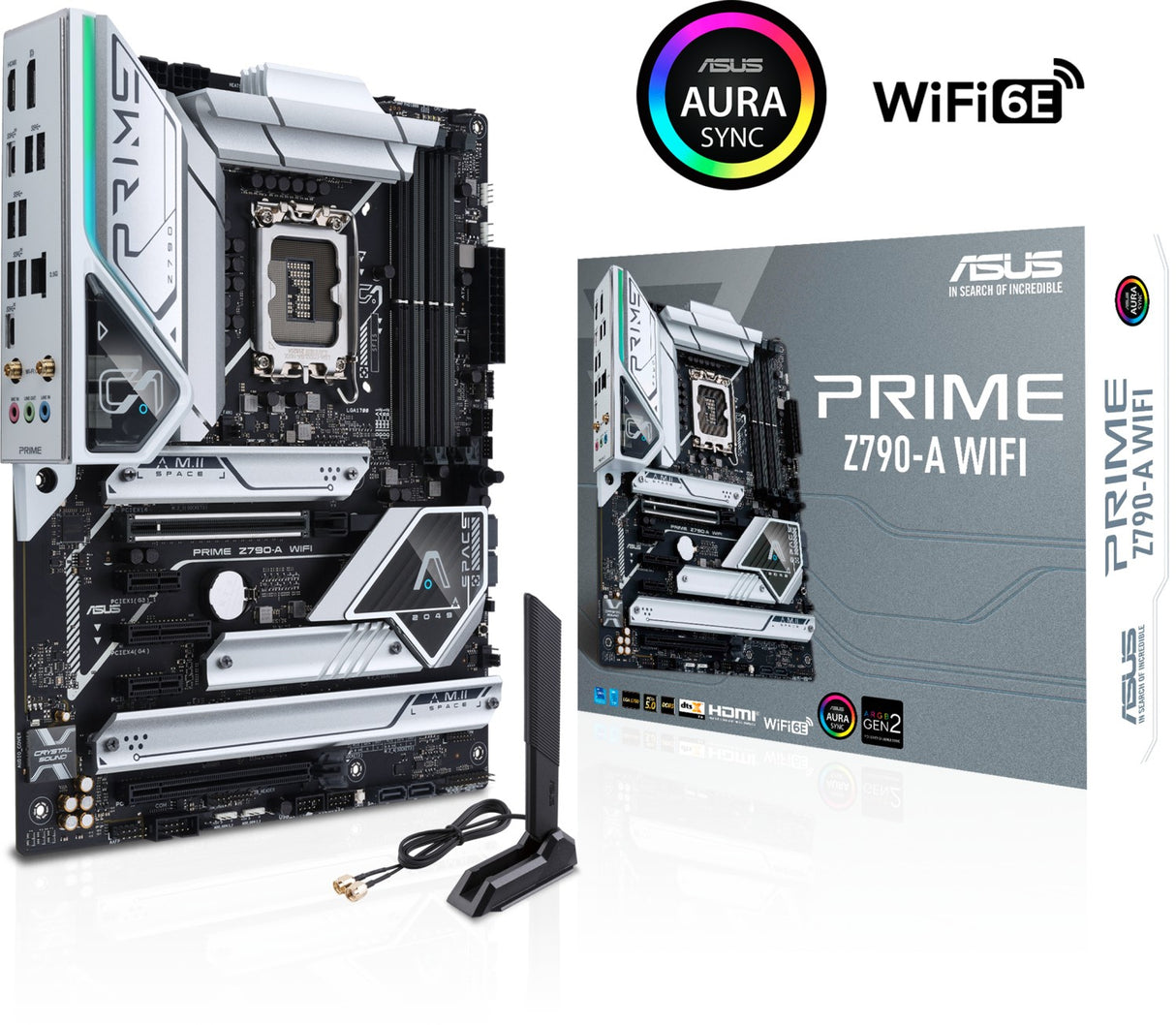 ASUS PRIME Z790-A WIFI, DDR5, SATA3, USB3.2Gen2x2, DP, 2.5GbE, WIFI 6E, LGA1700 ATX