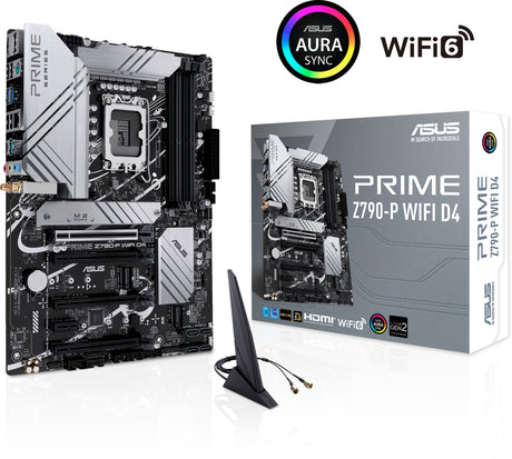 ASUS PRIME Z790-P WIFI D4, DDR4, SATA3, USB3.2Gen2x2, DP, 2.5GbE, WIFI 6, LGA1700 ATX