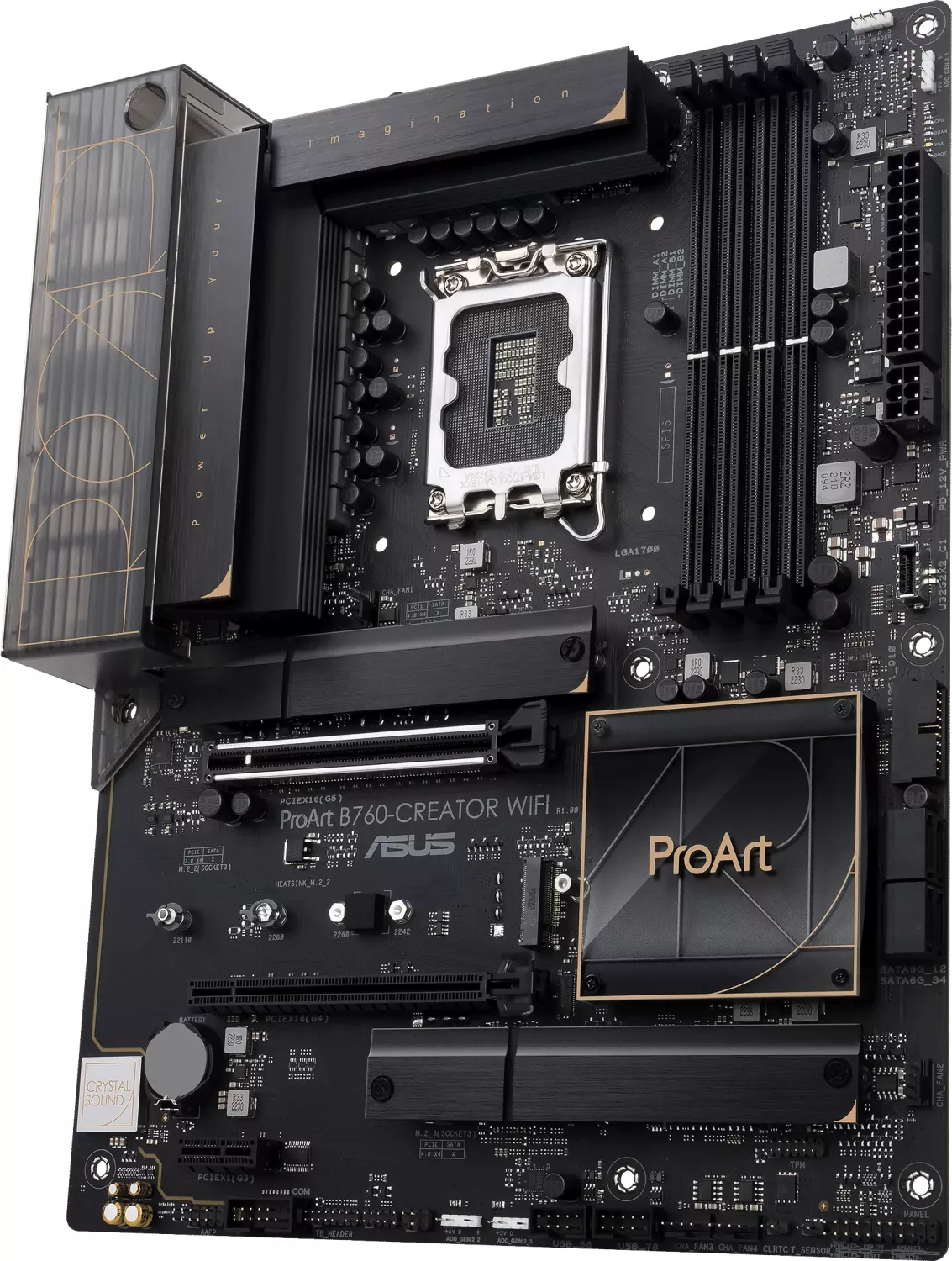 ASUS ProArt B760-CREATOR WIFI, DDR5, 2.5Gb LAN, SATA3, USB3.2Gen2x2, DP, Wi-Fi 6, LGA1700 ATX