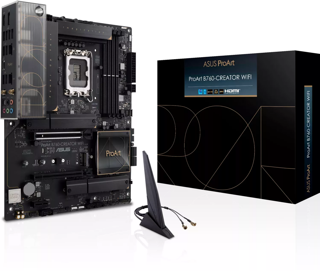 ASUS ProArt B760-CREATOR WIFI, DDR5, 2.5Gb LAN, SATA3, USB3.2Gen2x2, DP, Wi-Fi 6, LGA1700 ATX