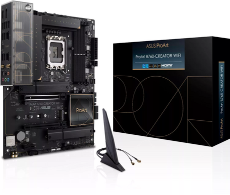 ASUS ProArt B760-CREATOR WIFI, DDR5, 2.5Gb LAN, SATA3, USB3.2Gen2x2, DP, Wi-Fi 6, LGA1700 ATX
