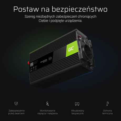 Green Cell pretvornik moči 12V  do230V 300W/600W čisti sinusni val