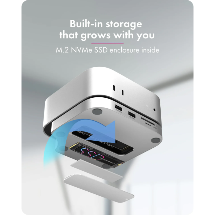 IcyBox IB-DK100 USB-C priklopna postaja za Mac mini M4